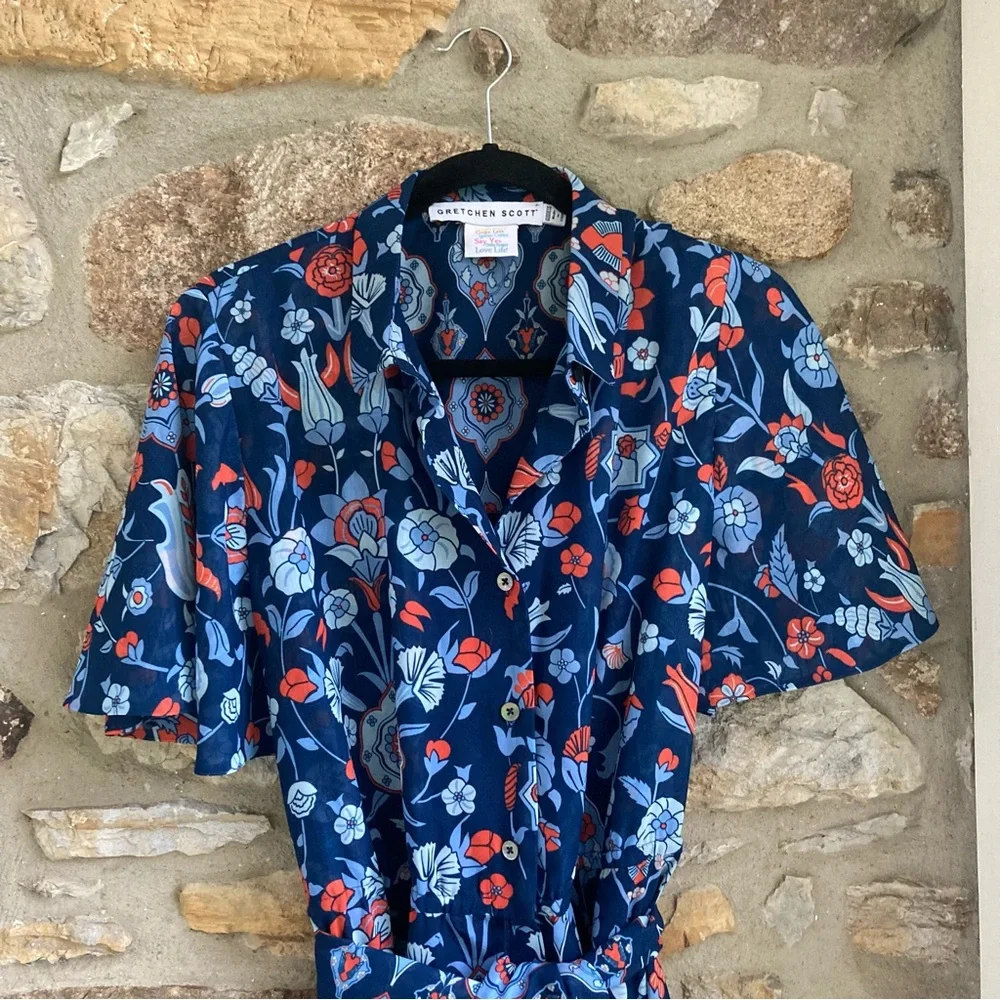 Gretchen Scott Panache Maxi Dress - Topkapi Navy $219 XXL Goddess - Picture 4 of 12